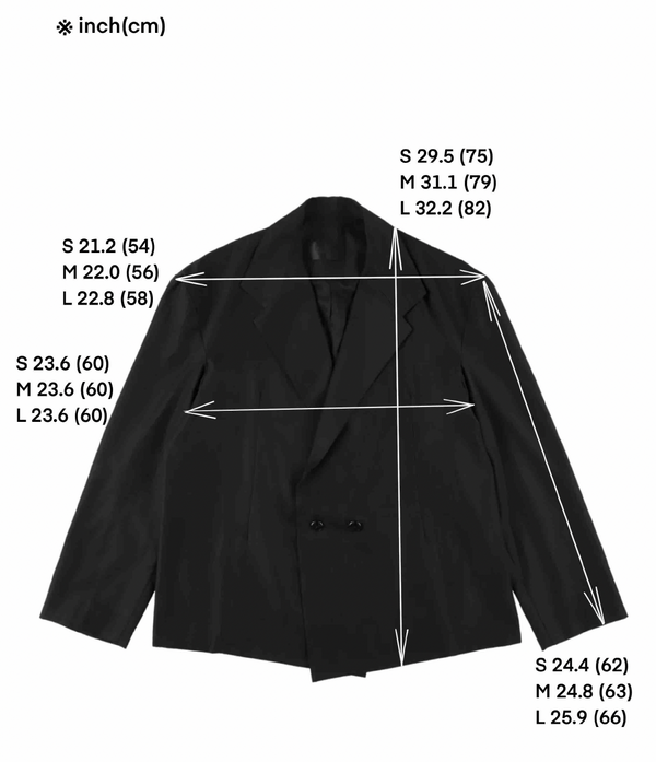 Simple Deep Black Eclipse Haze Jacket