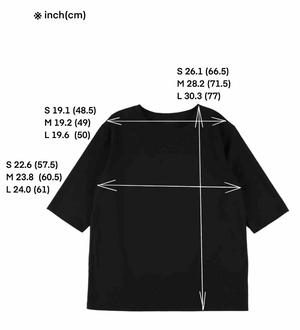 Shuriken Draped Black T-shirt