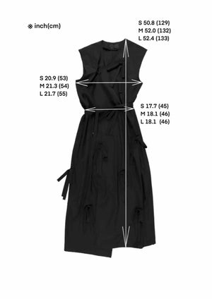 Silky Kimono Dress with Ribbons | SAKE