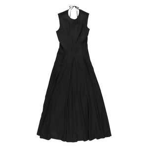 Back Open Silky Flare Dress | Tsuya