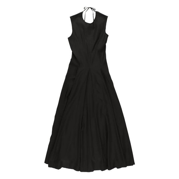 Back Open Silky Flare Dress | Tsuya