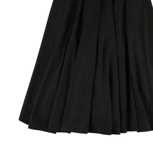 Back Open Silky Flare Dress | Tsuya