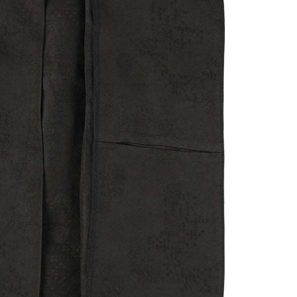 Code Pattern Jacket with Waist String Cipher