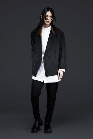 Pleated Collar White Shirt