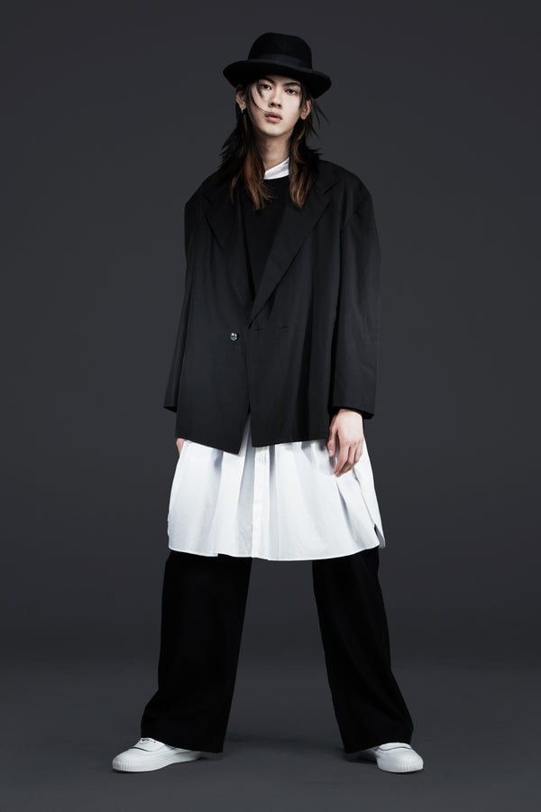 White long Shirt with Waist String