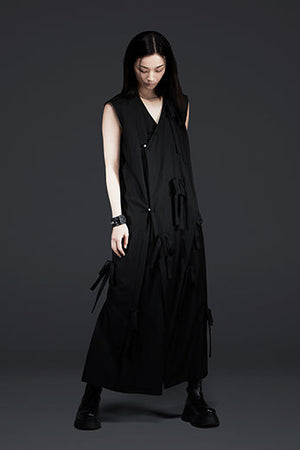 Silky Kimono Dress with Ribbons | SAKE