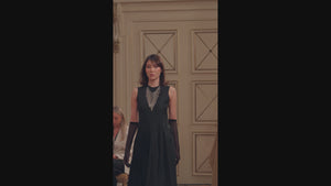 Back Open Silky Flare Dress | Tsuya