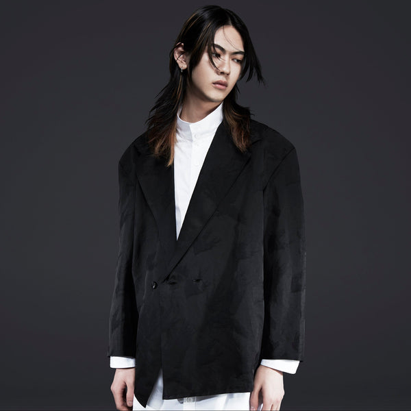 Raven Pattern Double Jacket