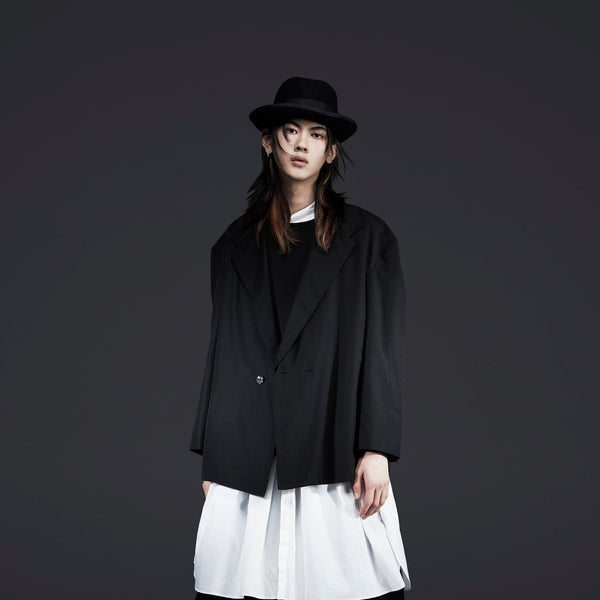 Simple Deep Black Eclipse Haze Jacket
