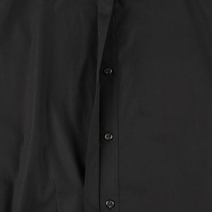 Black Shirt with Long Collar Tie