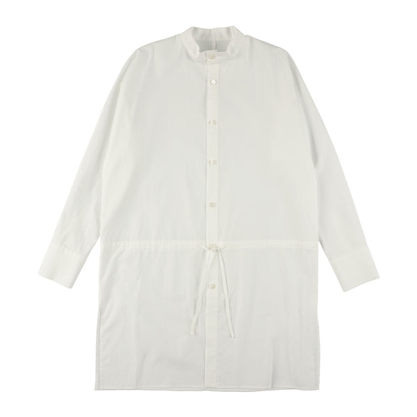 White long Shirt with Waist String