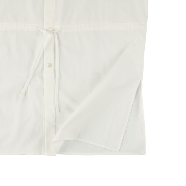 White long Shirt with Waist String
