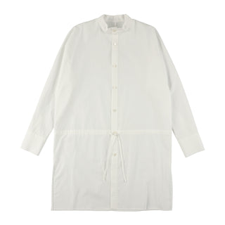 White long Shirt with Waist String